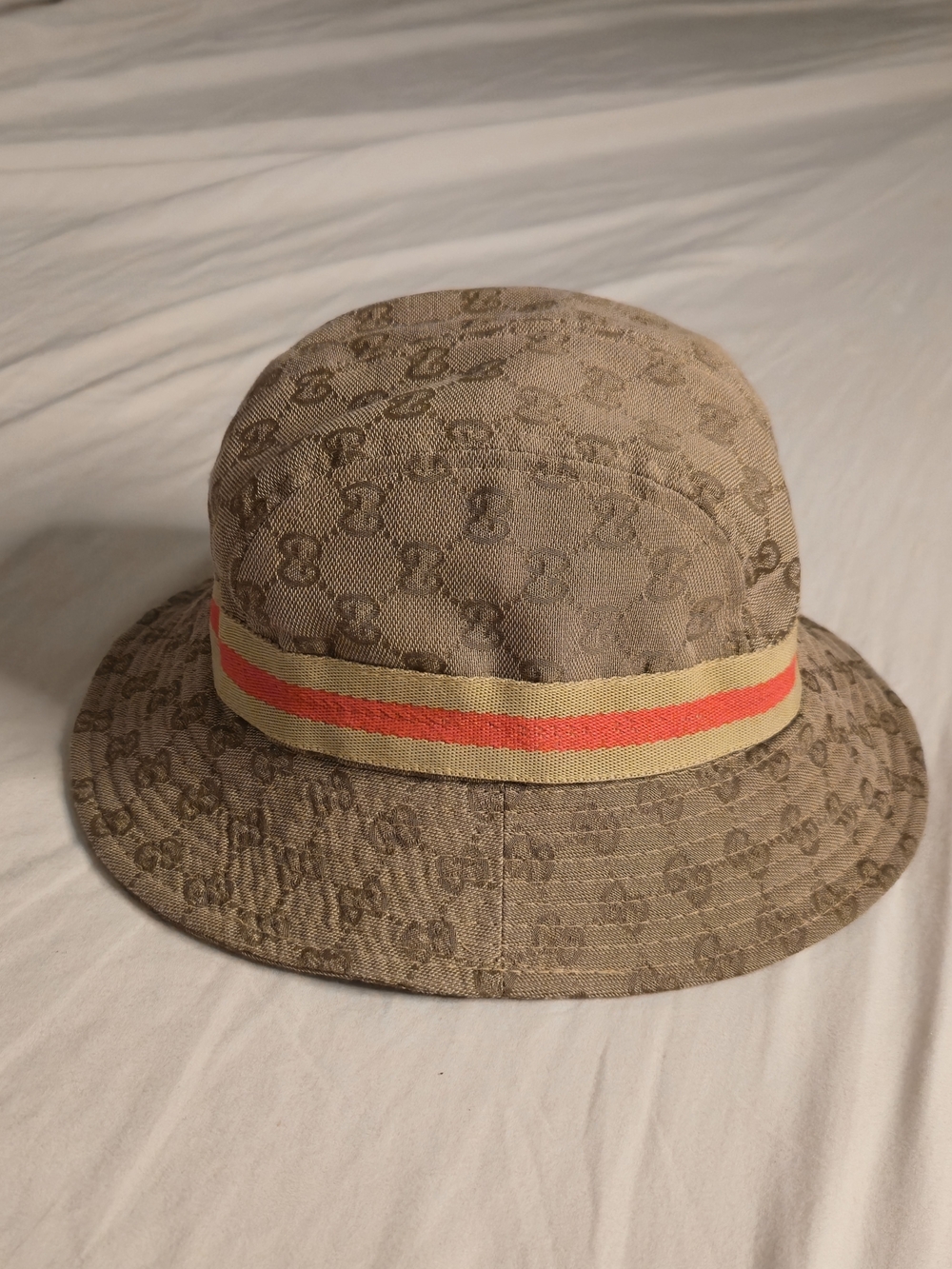 GUCCI Sherry Line GG Canvas Bucket Hat Polyester Made in Italy Authentic japan